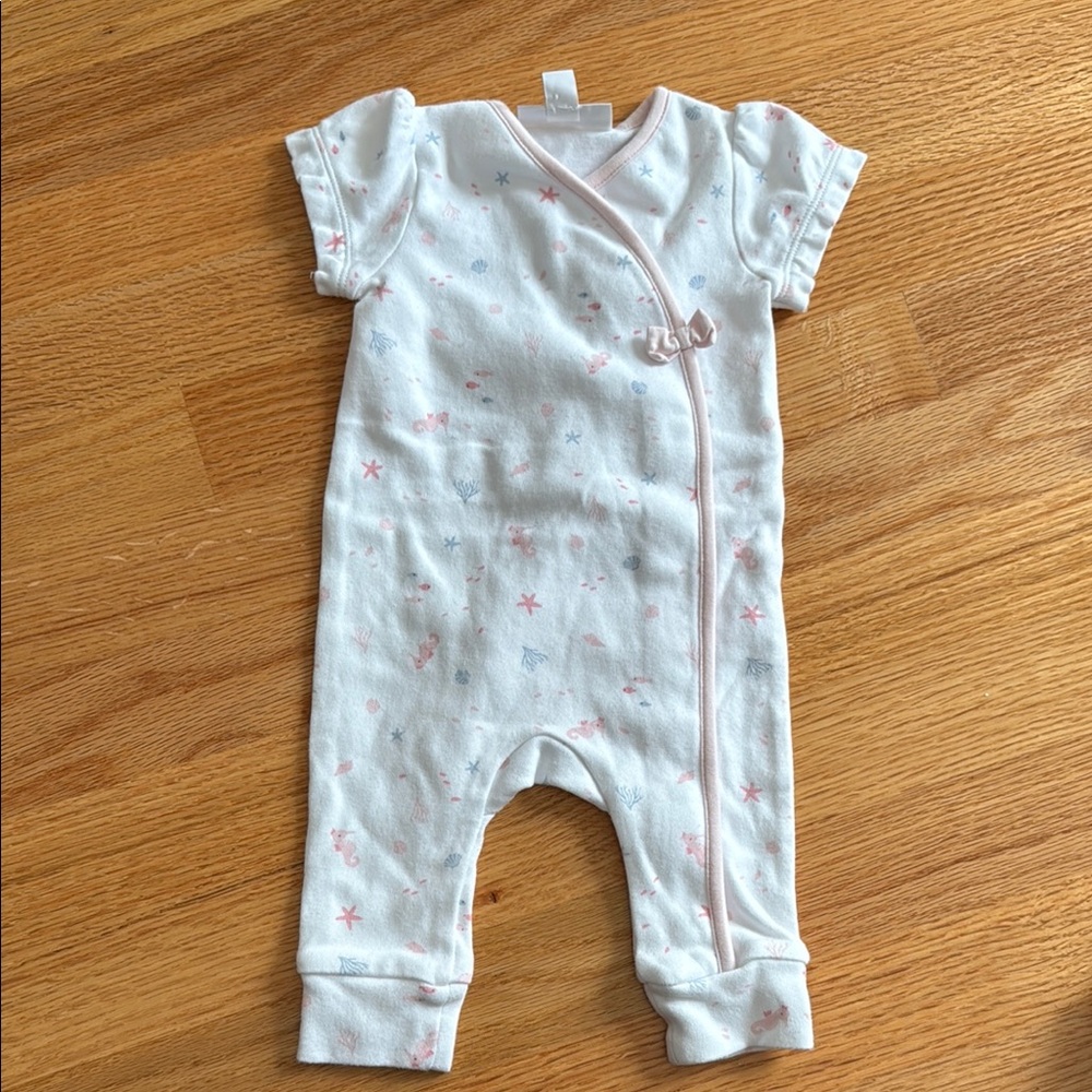 Baby One Piece with Ocean Pattern